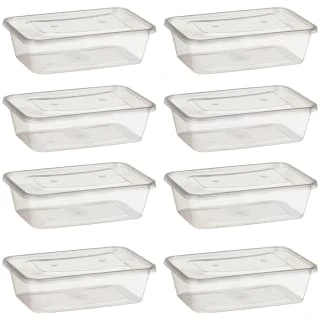 B&M Reusable Food Boxes With Lids 8pk - Image 2