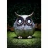 B&M Stone Effect Owl With Crystal Light Eyes