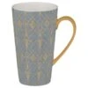 B&M Art Deco Latte Mug - Charcoal