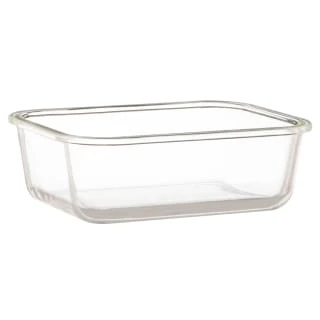 B&M Rectangular Glass Food Containers With Bamboo Lids 2pk - Image 4