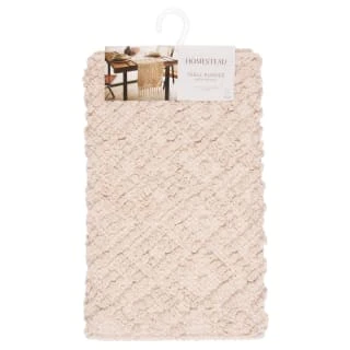 B&M Homestead Cotton Table Runner With Tassels - Natural - Image 2