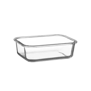 B&M Pink Glass Food Container - Small - Image 2