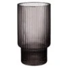 B&M Urban Paradise Smokey Ribbed Glass Tumbler - Grey