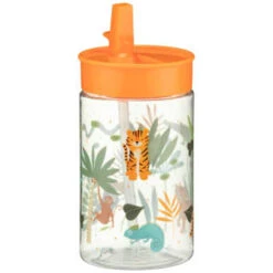 B&M Little Safari Kids Cup With Straw Lid - Orange