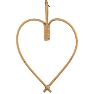 B&M Cane Heart Decoration