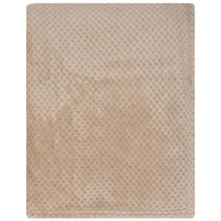 B&M Supersoft Waffle Throw - Stone - Image 3
