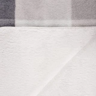 B&M Highland Mono Check Sherpa Doublesided Throw - Image 4