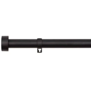 B&M Black Stud End Curtain Pole 120 - 220cm - Image 2
