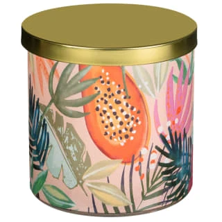 B&M Printed Candle With Gold Lid - Image 2