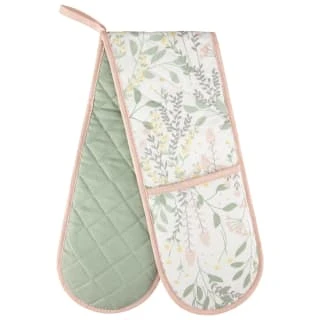 B&M Floral Double Oven Glove