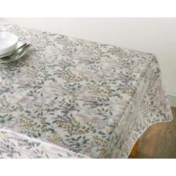 B&M Floral Wipe Clean Printed Tablecloth 132 X 178cm