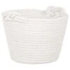 B&M Cara Rope Basket With Handle - White